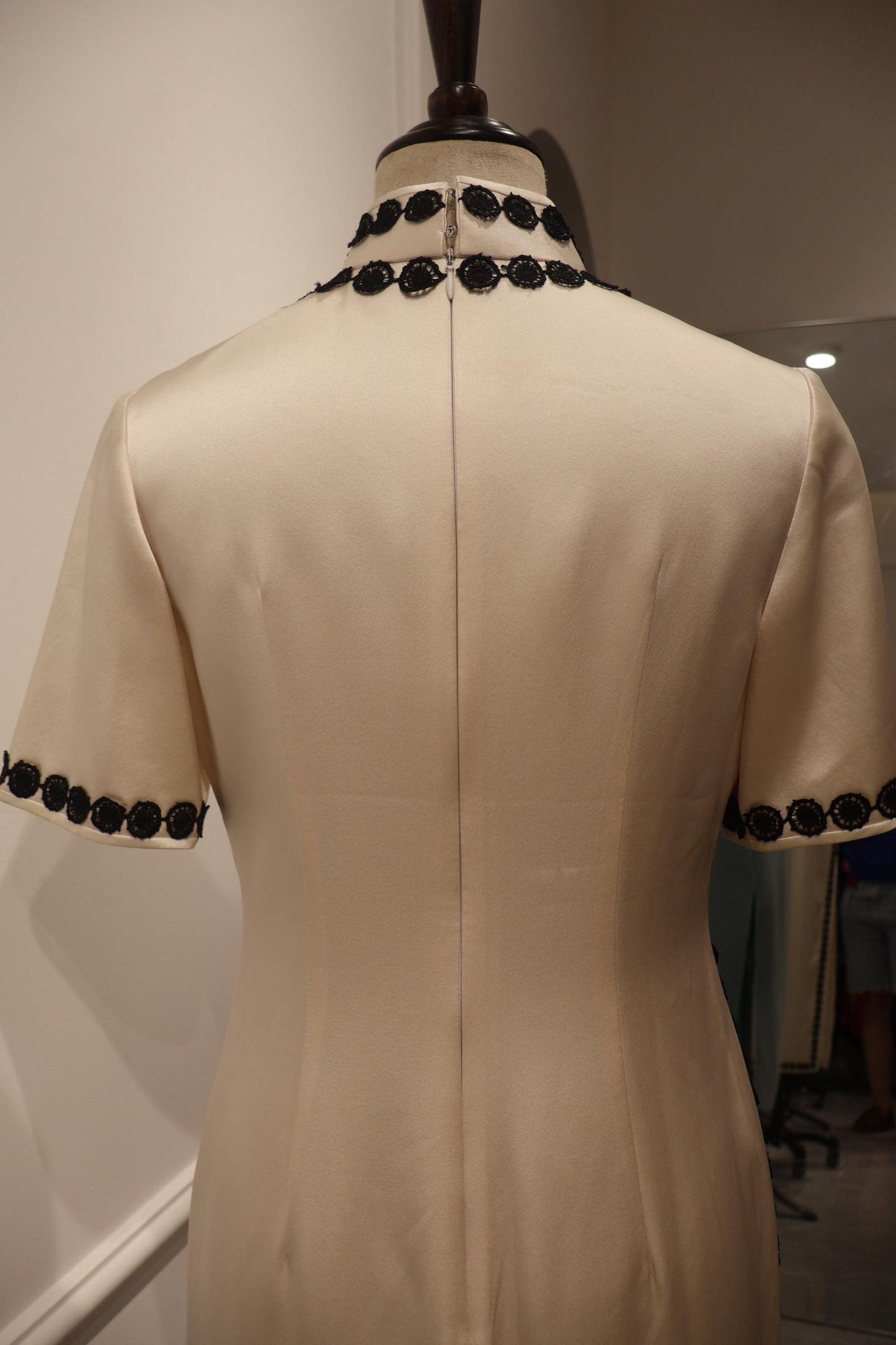 Cheongsam blanco, Vestido de seda chino a medida, Elegante vestido de novia chino,Vestido formal de lujo,Vestido de alta gama,estilo vintage