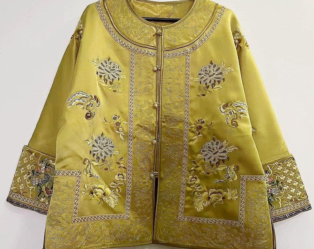 Chinese Embroidered Tang Jacket
