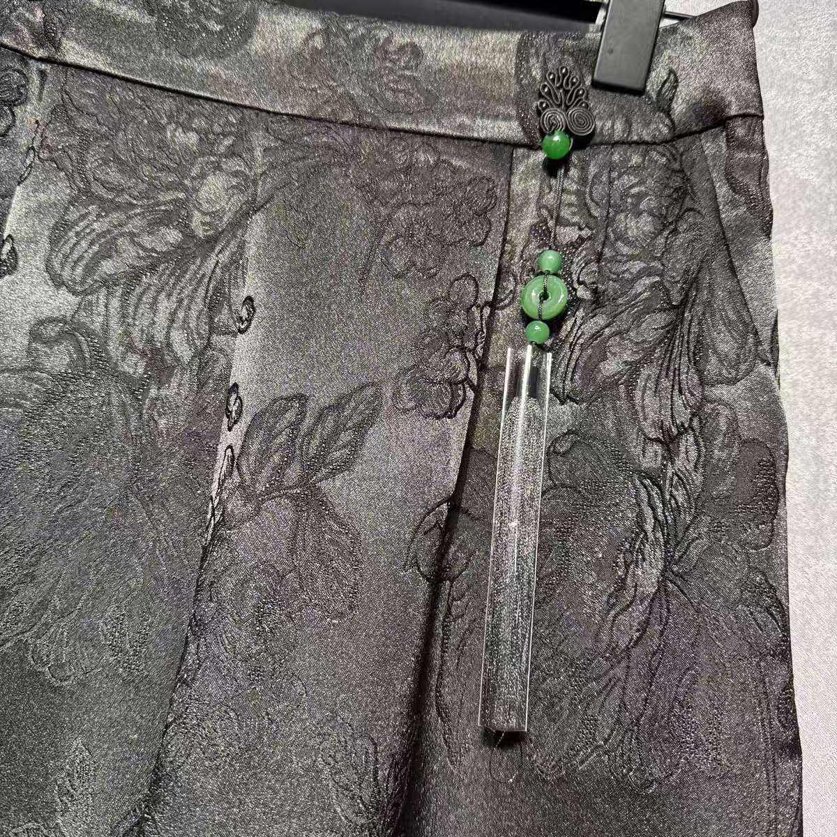 Gold Brocade Chinese Tang Jacket – additional product view