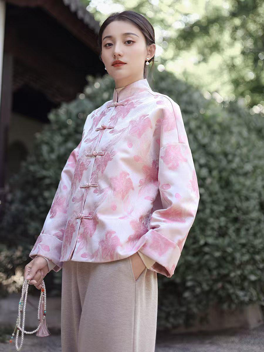 Women's Jacquard Brocade Chinese Tang Jacket – additional product view