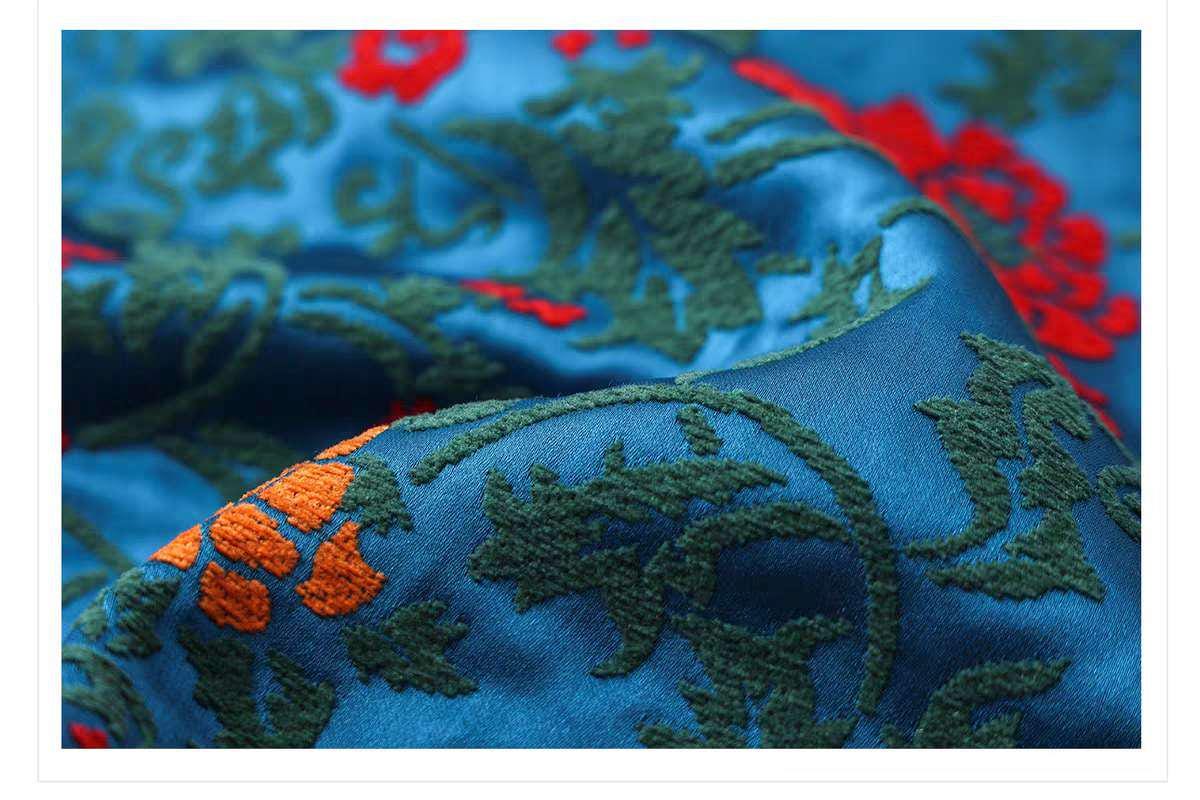 Chinese Brocade Tang Jacket | Floral Embossed Mandarin Coat | Vintage Oriental Clothing | Elegant Cultural Fashion