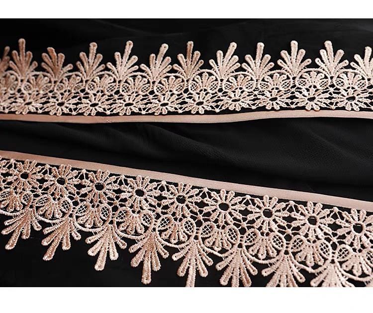 Black qipao dress, traditional Chinese long dress, retro Shanghai style cheongsam, sexy Asian dress, vintage tea dress