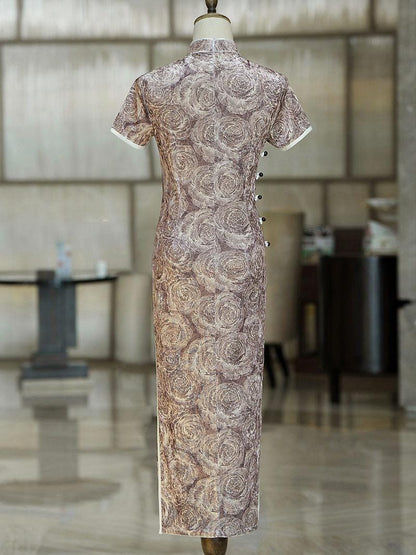 vestido qipao cheongsam  elegante vestido chino para mujer