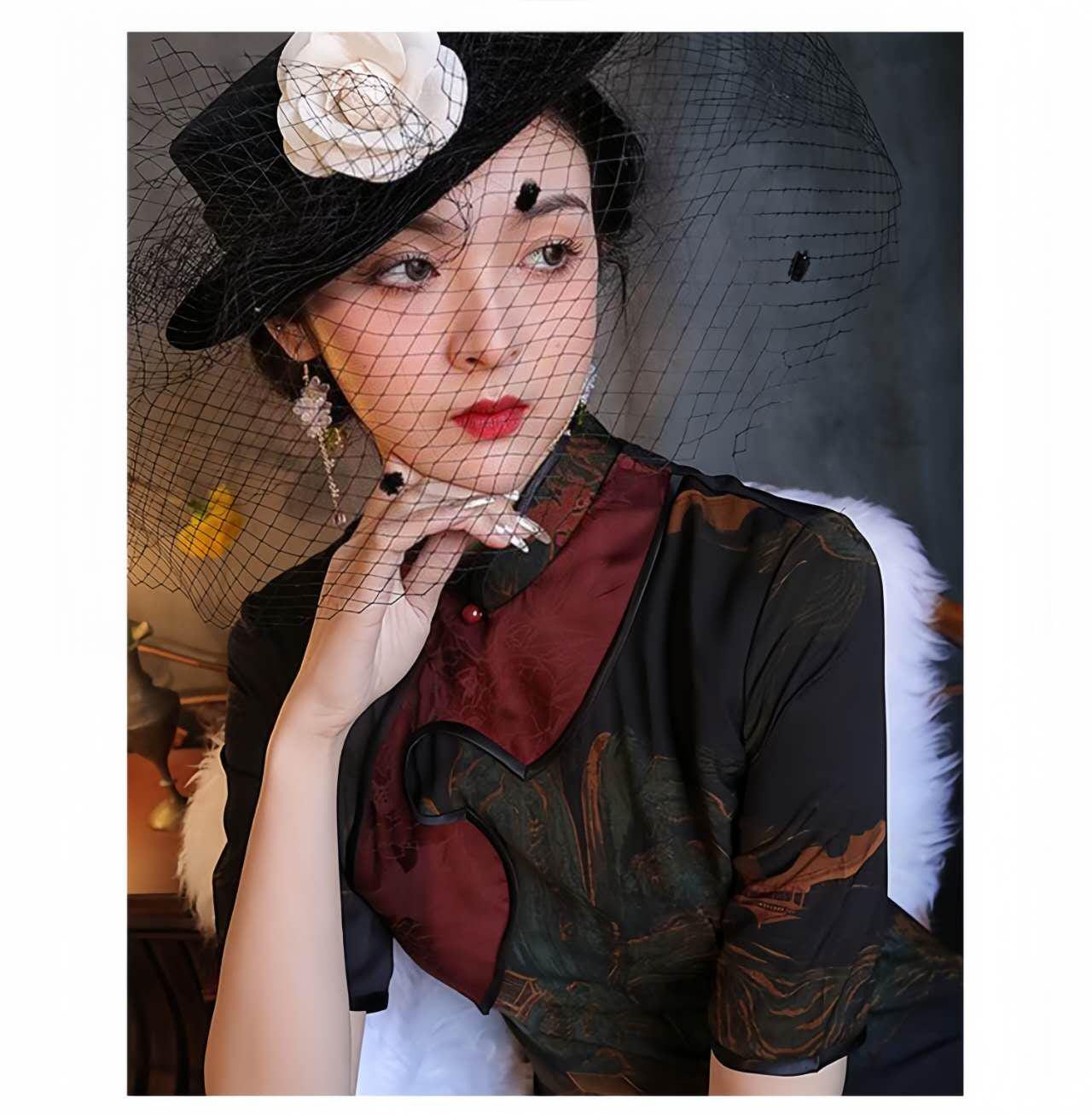 Qipao chino vintage, elegante vestido cheongsam, vestido retro para fiesta del té, vestido formal asiático de noche, regalo para ella, S-4XL