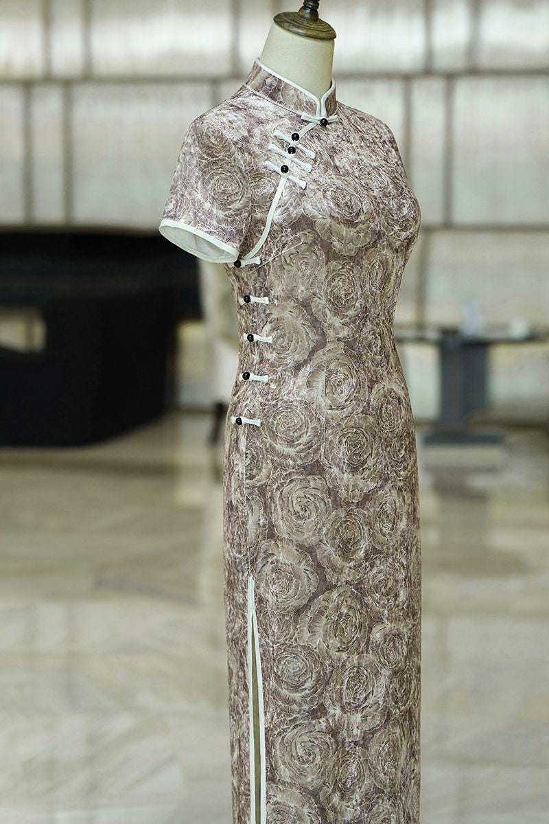 vestido qipao cheongsam  elegante vestido chino para mujer