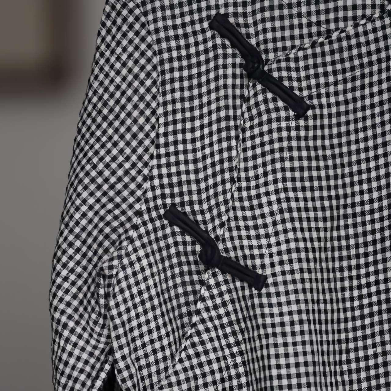 Camisa china a cuadros, Top Hanfu de lino, Blusa retro, Camisa Zen Guinga, Camisa Cheongsam minimalista, Top para la ceremonia del té