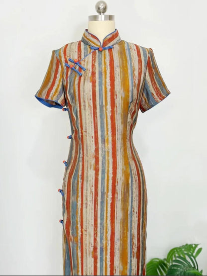 Women's Elegant Silk Qipao Cheongsam Dress – additional product view
