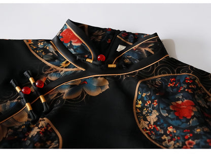Women's Vintage Qipao Cheongsam Dress – Printed – additional product view