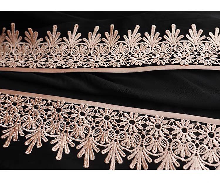 Women's Black Vintage Qipao Cheongsam Dress – Maxi – additional product view