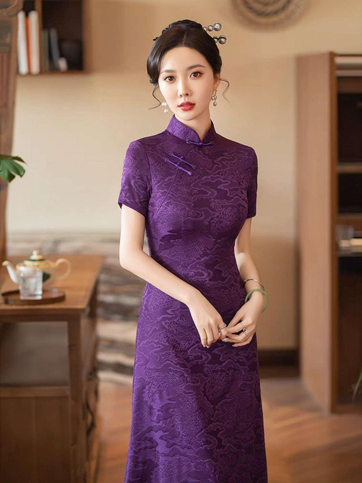 Women's Vintage Qipao Cheongsam Dress – additional product view
