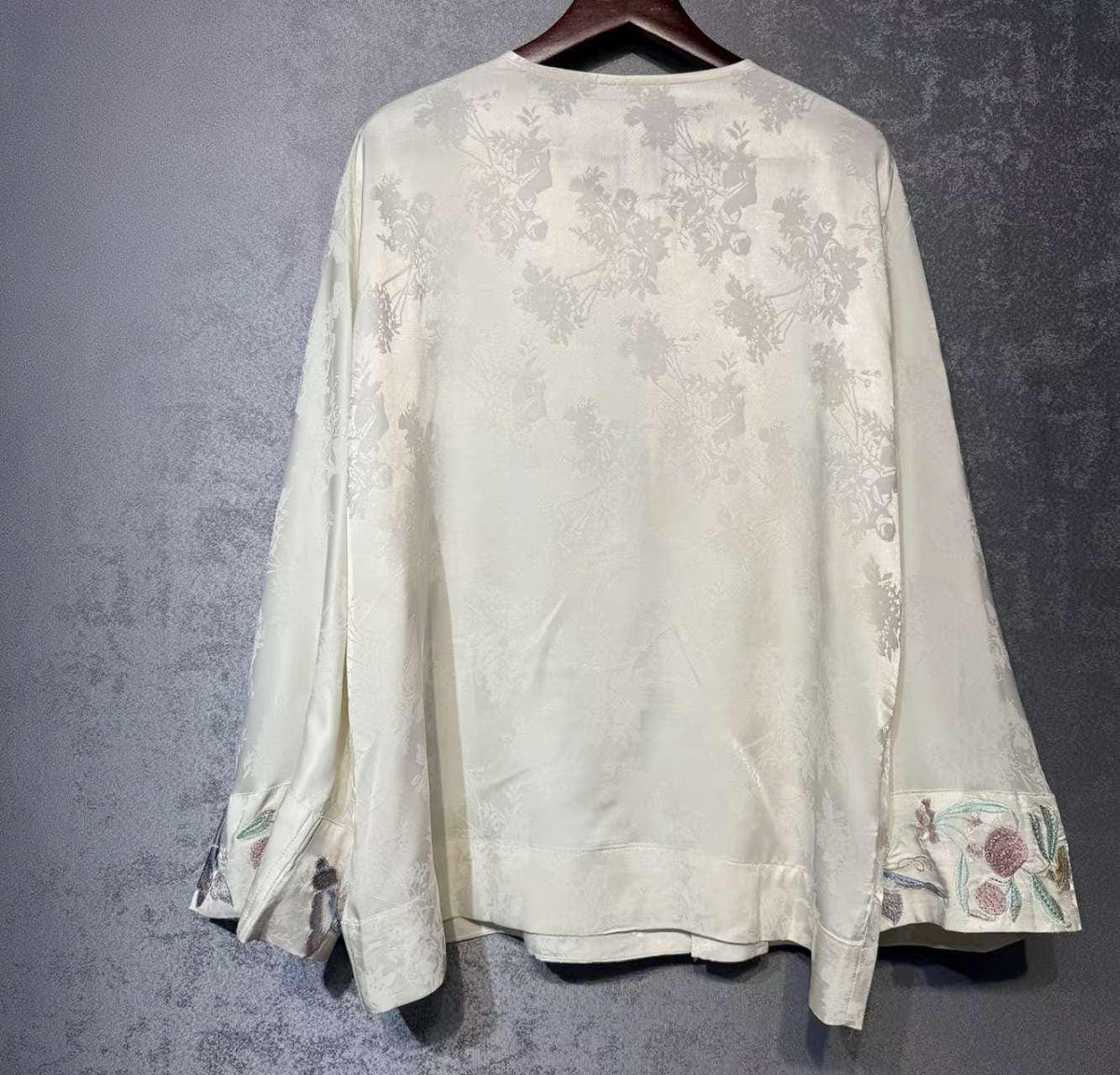 Purple Vintage Chinese Tang Jacket – additional product view