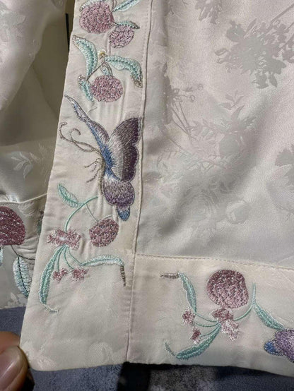 Purple Vintage Chinese Tang Jacket – additional product view