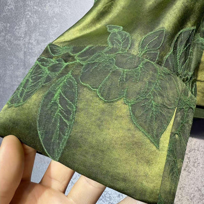 Women's Purple Vintage Silk Chinese Tang Jacket – additional product view
