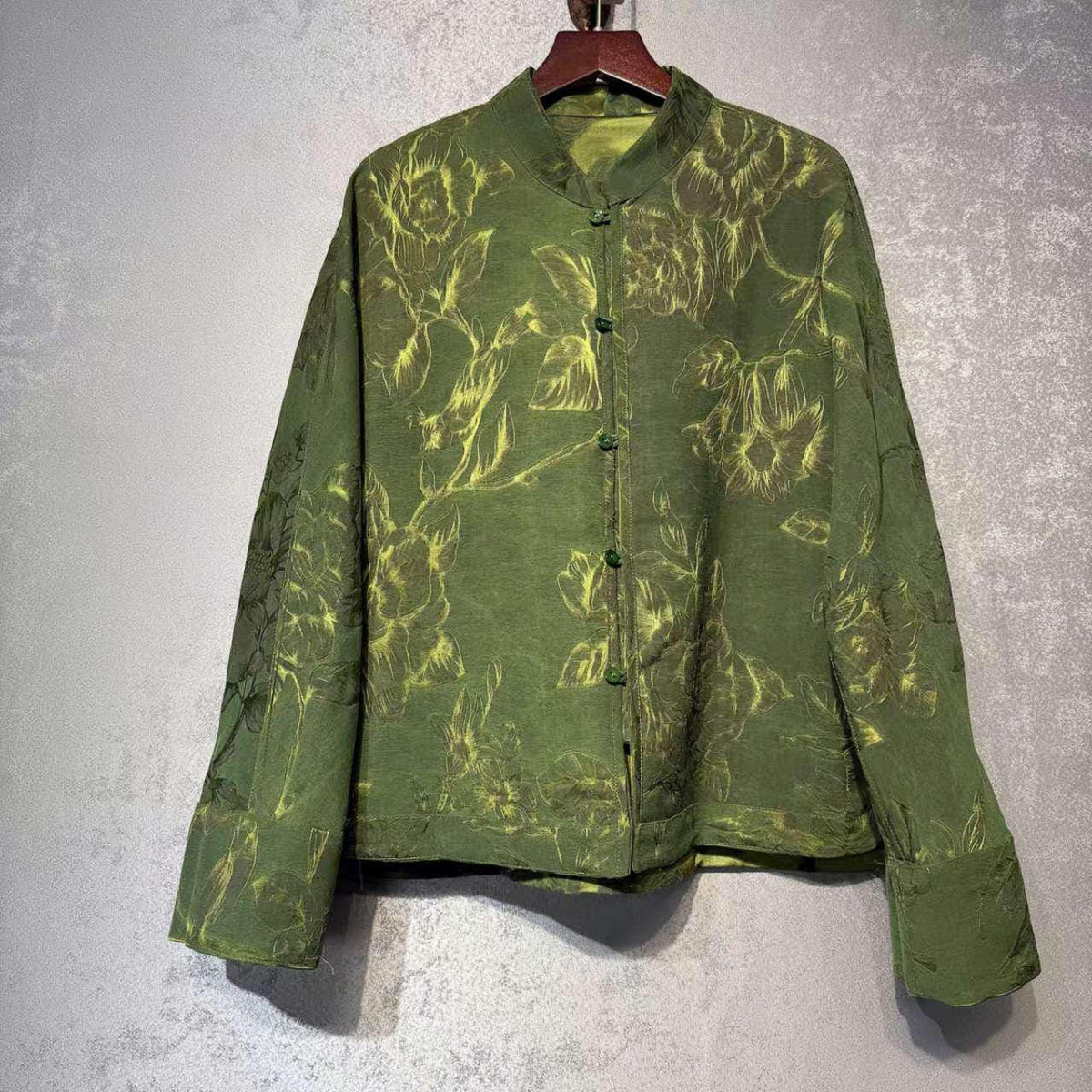 Women's Purple Vintage Silk Chinese Tang Jacket – additional product view
