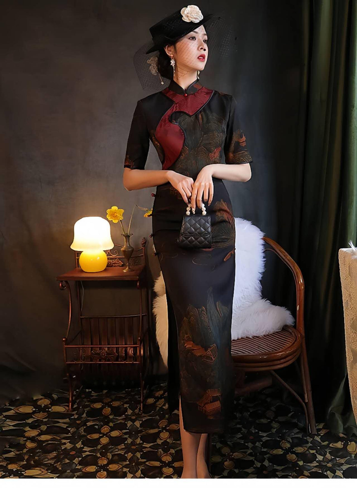 Women's Vintage Qipao Cheongsam Dress