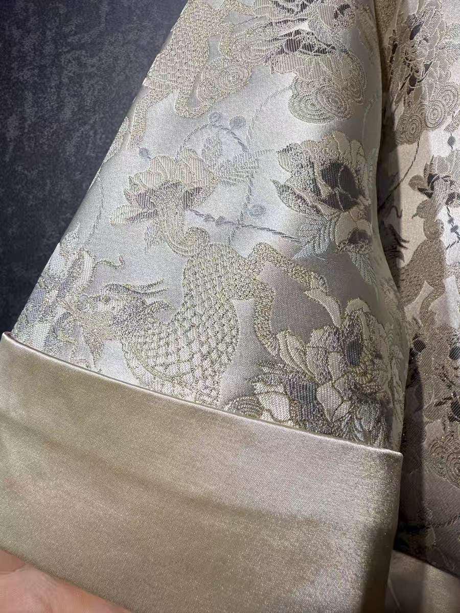 Women's Black Embroidered Silk Chinese Tang Jacket – Butterfly – additional product view