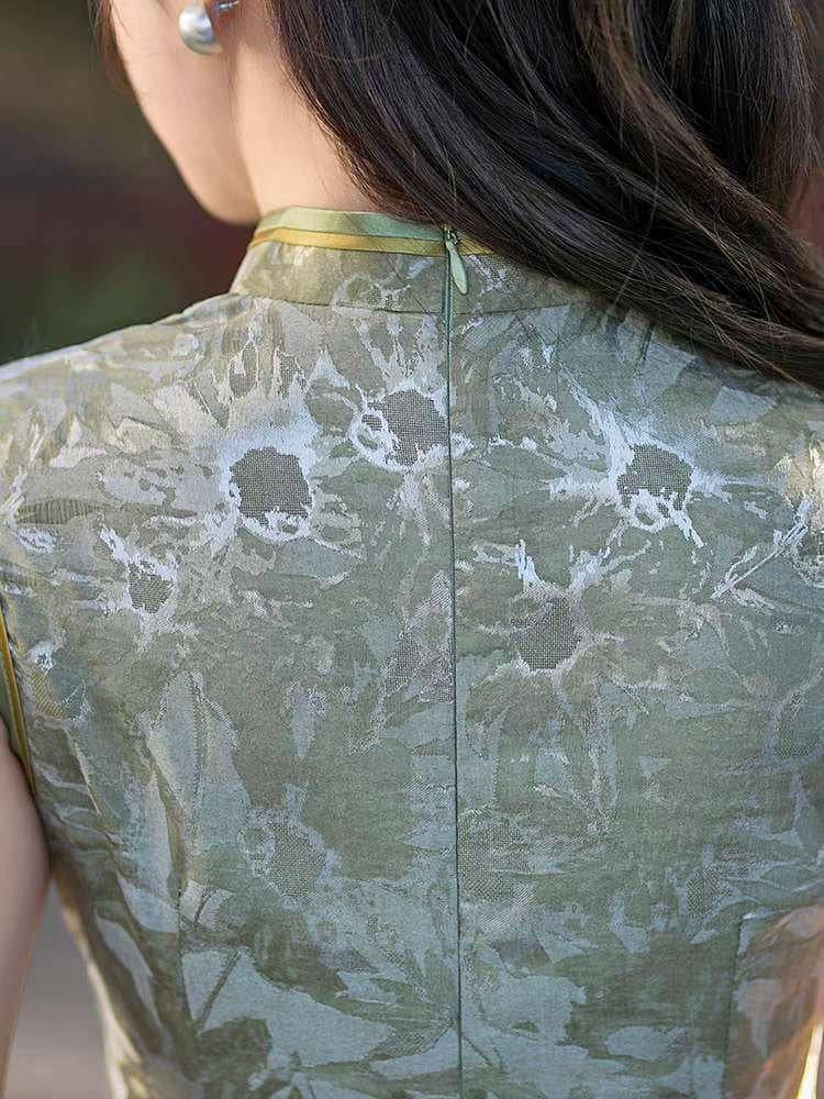 Women's Vintage Qipao Cheongsam Dress – Silk – additional product view