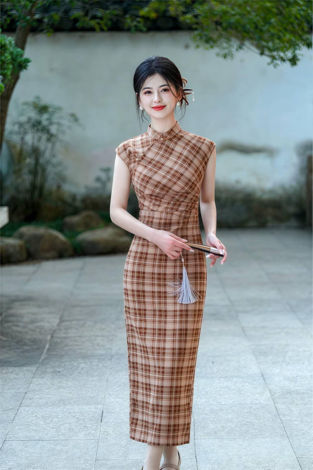 Women's Vintage Modern Chinese Two-Piece Set – additional product view