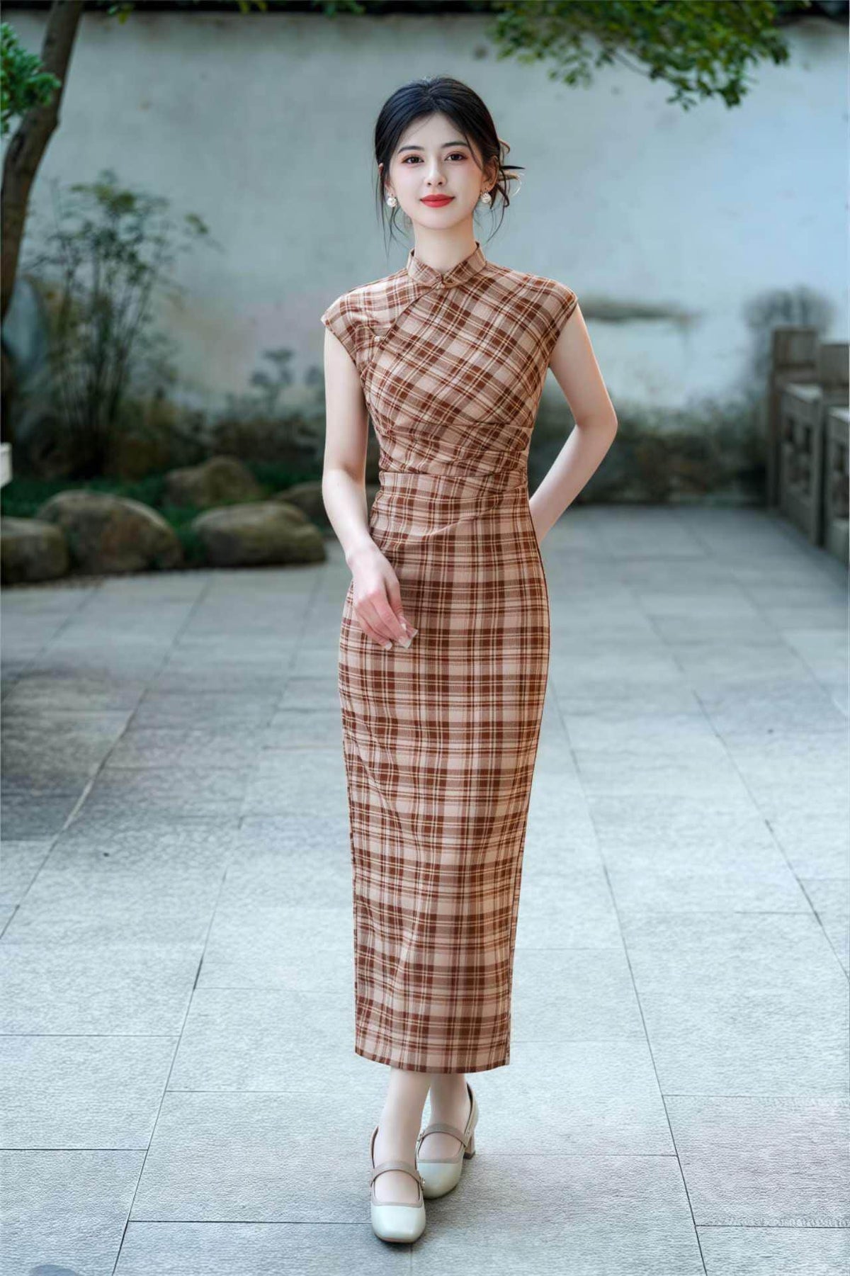 Women's Vintage Modern Chinese Two-Piece Set – additional product view