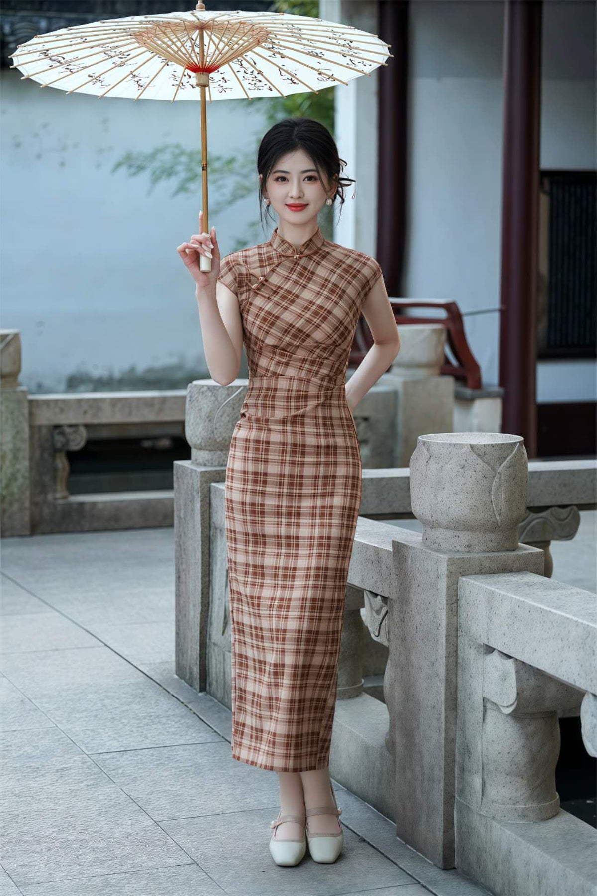 Women's Vintage Modern Chinese Two-Piece Set – additional product view