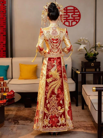 Women's Embroidered Brocade Qipao Cheongsam Dress – additional product view