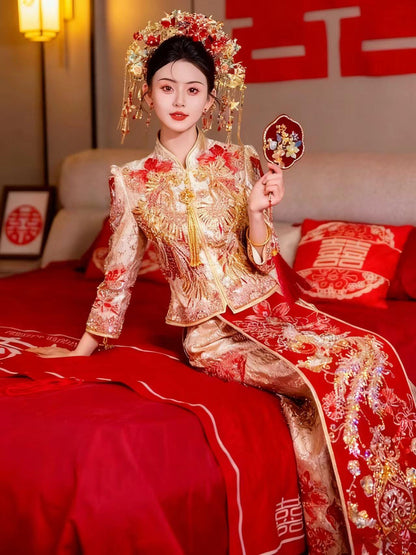 Women's Embroidered Brocade Qipao Cheongsam Dress – additional product view