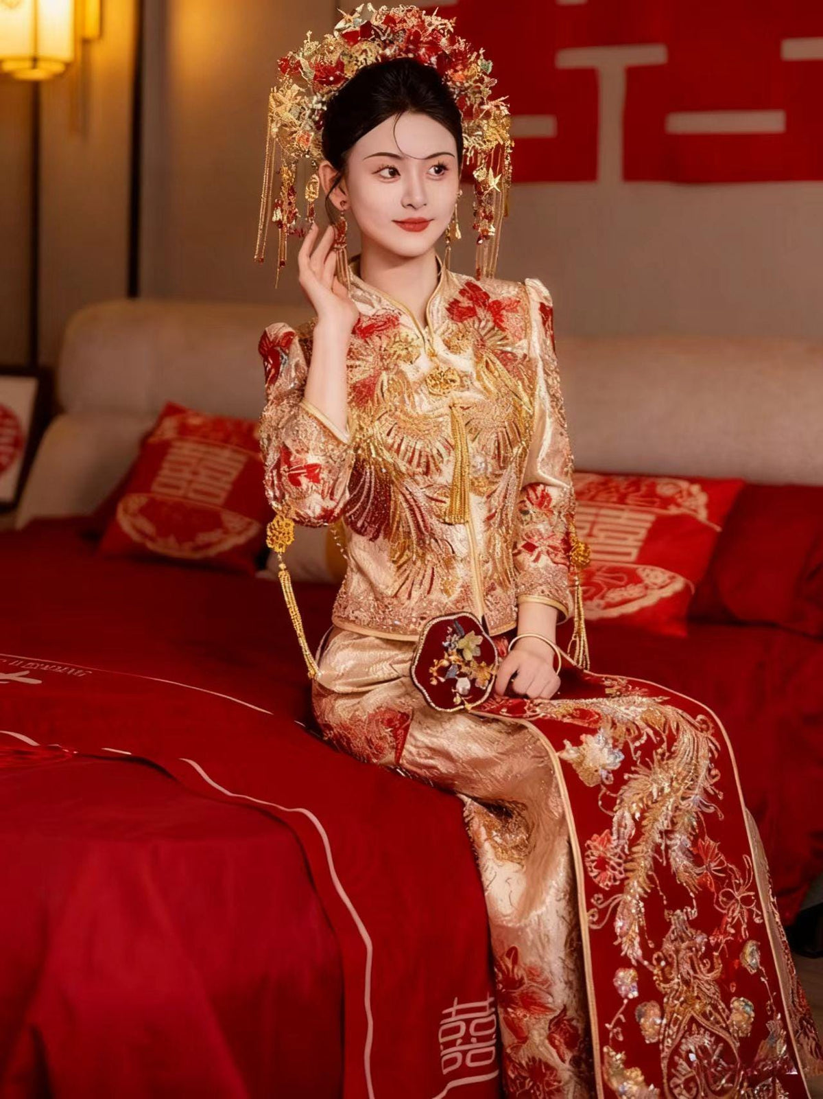 Women's Embroidered Brocade Qipao Cheongsam Dress – additional product view