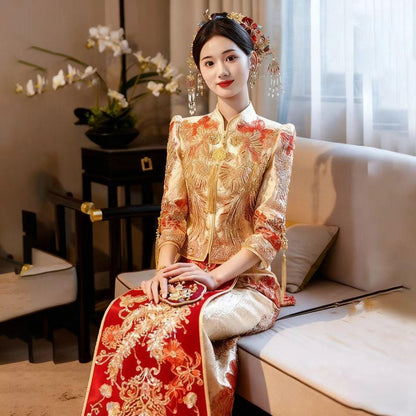 Women's Embroidered Brocade Qipao Cheongsam Dress – additional product view