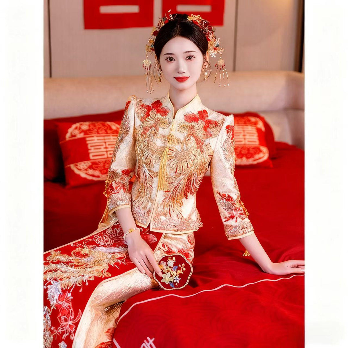 Women's Embroidered Brocade Qipao Cheongsam Dress – additional product view
