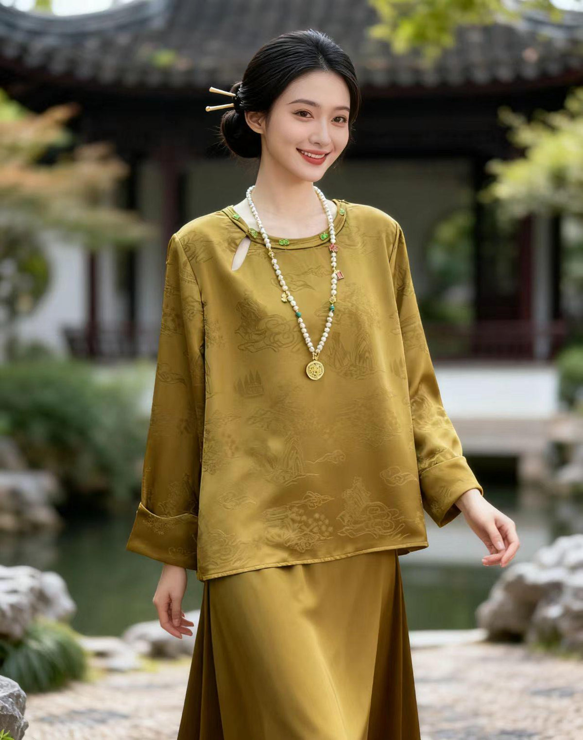 Women's Chinese Style Blouse – additional product view