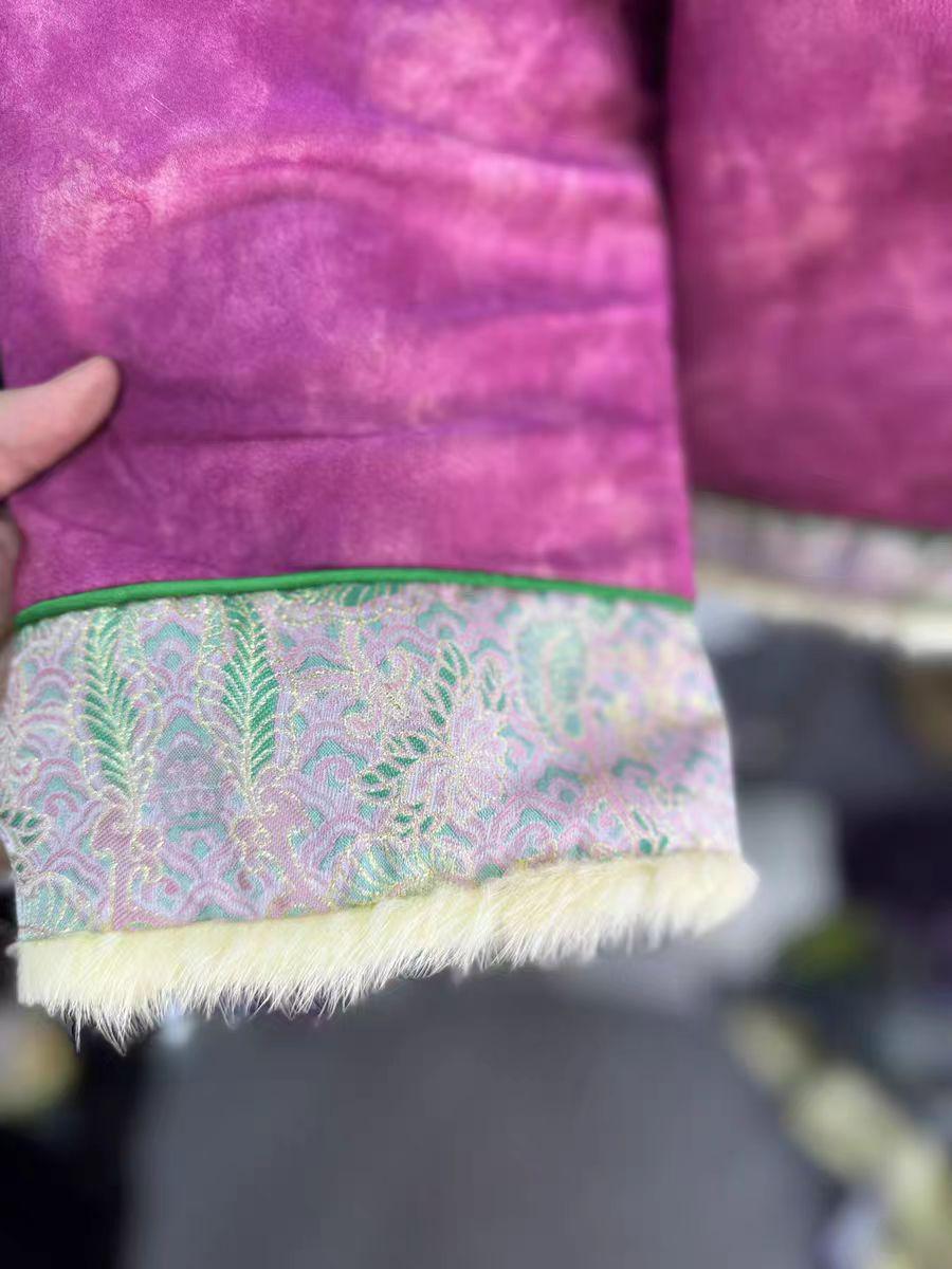 Women's Vintage Silk Chinese Tang Jacket – Winter – additional product view