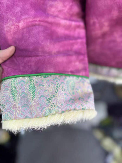 Women's Vintage Silk Chinese Tang Jacket – Winter – additional product view