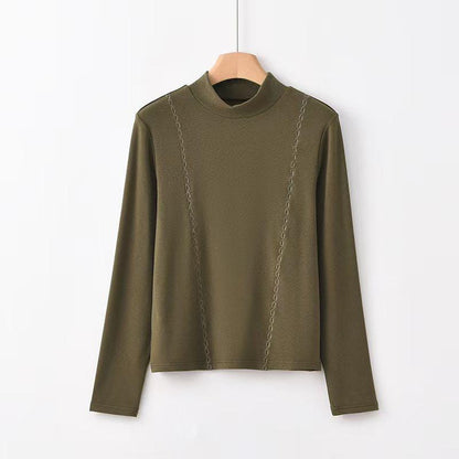 Women's Vintage Chinese Style Blouse – Acetate High Collar – additional product view