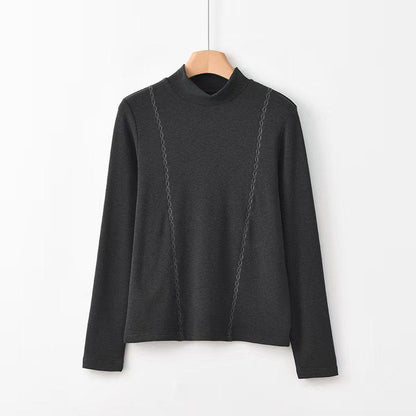 Women's Vintage Chinese Style Blouse – Acetate High Collar – additional product view