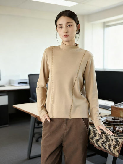 Women's Vintage Chinese Style Blouse – Acetate High Collar