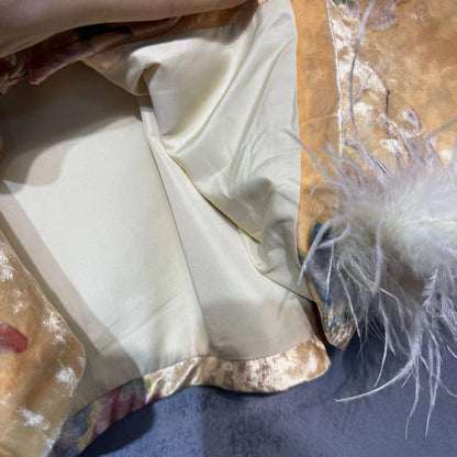 Women's Floral Silk Chinese Tang Jacket – additional product view