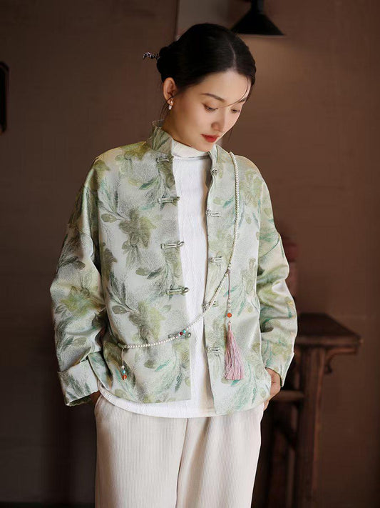 Women's Jacquard Brocade Chinese Tang Jacket – additional product view