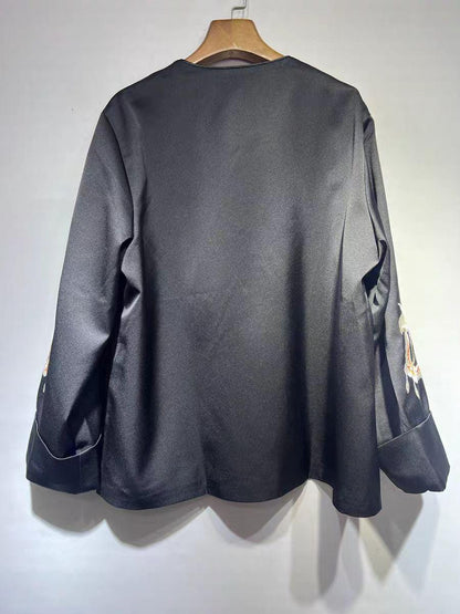 Women's Elegant Chinese Tang Jacket – Velvet – additional product view