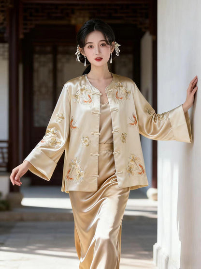 Women's Elegant Chinese Tang Jacket – Velvet