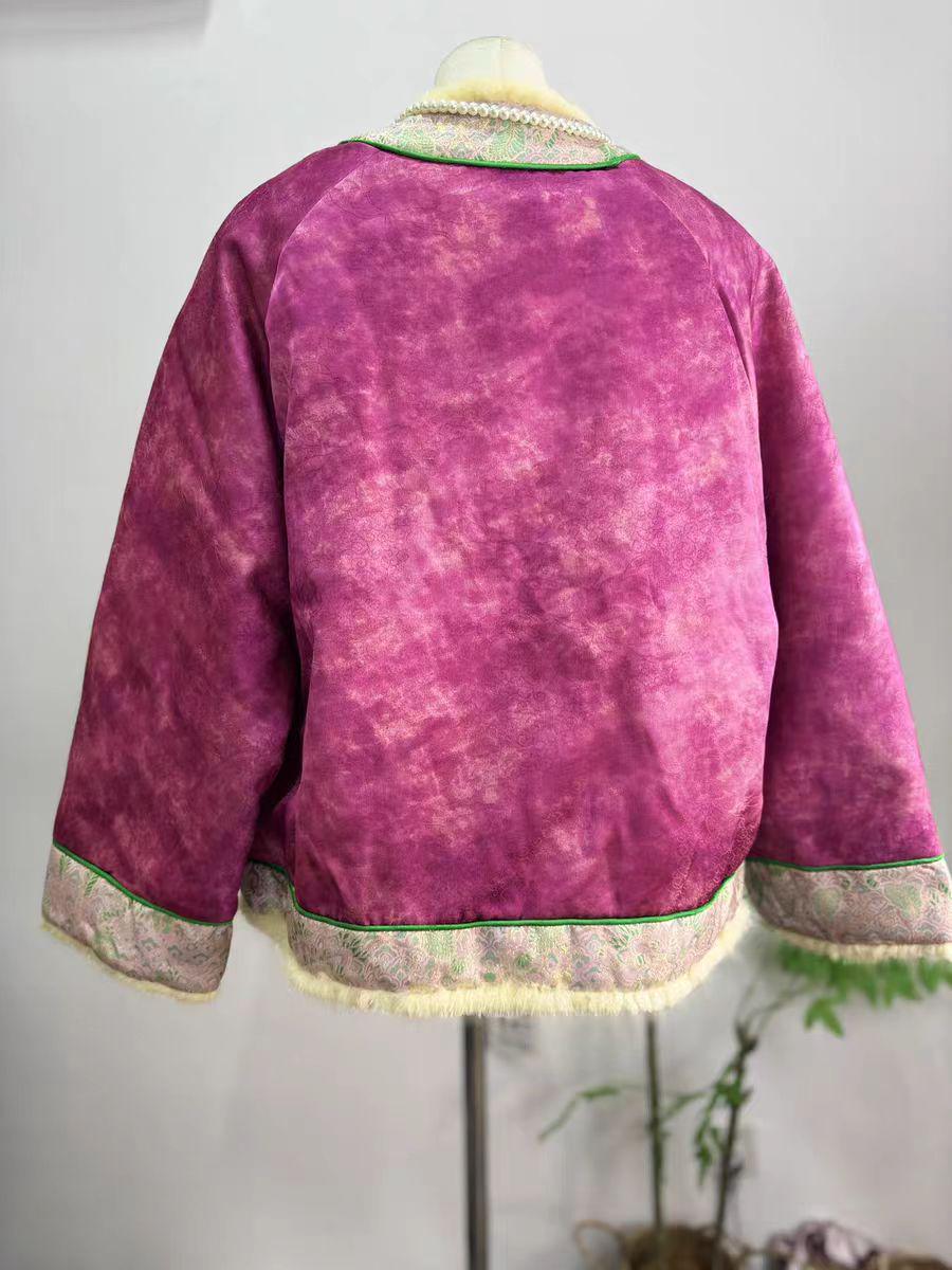 Women's Vintage Silk Chinese Tang Jacket – Winter – additional product view