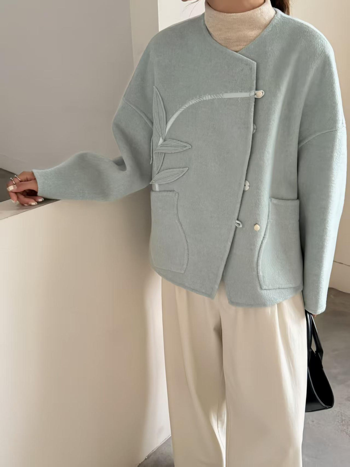 Women's Embroidered Chinese Tang Jacket – additional product view