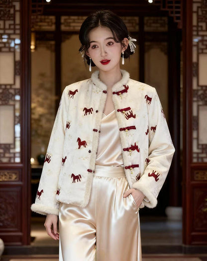 Women's Elegant Chinese Tang Jacket – Brocade Reversible – additional product view