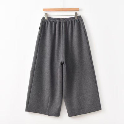 Vintage Tencel Chinese Style Wide-Leg Pants – additional product view