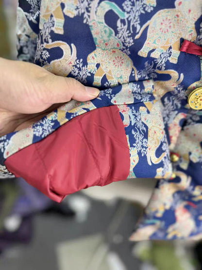 Women's Elegant Chinese Tang Jacket – Brocade Winter – additional product view