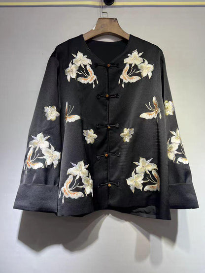 Women's Elegant Chinese Tang Jacket – Velvet – additional product view