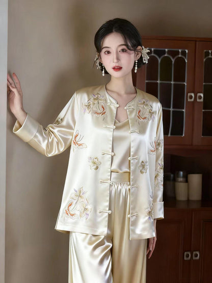 Women's Elegant Chinese Tang Jacket – Velvet – additional product view