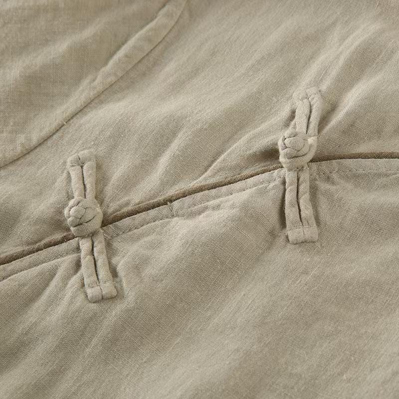 Women's Vintage Qipao Cheongsam Dress – Linen Relaxed Fit – additional product view