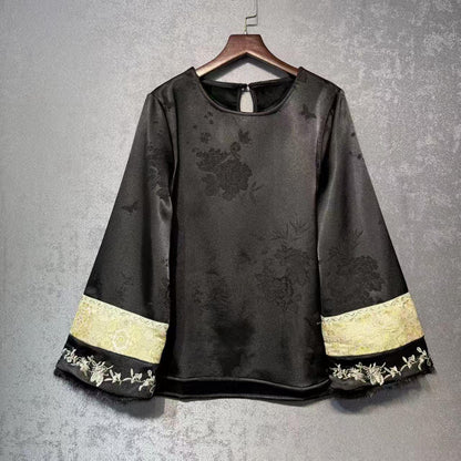 Women's Floral Chinese Tang Jacket – additional product view