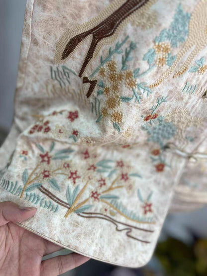 Embroidered Vintage Chinese Style Vest – Velvet – additional product view