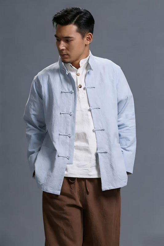 Men's Elegant Chinese Tang Jacket – Linen